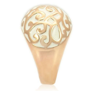 0W210 Rose Gold Brass Ring with No Stone in No Stone