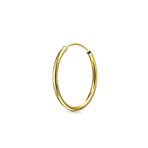 Lightweight 14K Gold Ear Hoop Helix Cartilage Conch Daith Earring