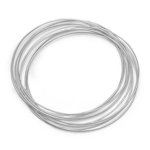 10 Thin Bangle Bracelet Set - Joyeria Lady