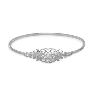Ornate Cut Out Design Bangle - Joyeria Lady