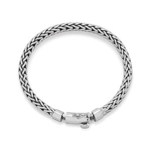 Oxidized Woven Bali Bracelet - Joyeria Lady