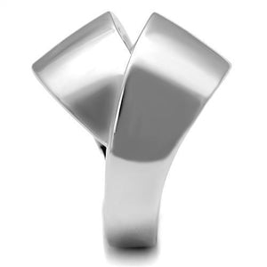 3W1311 Rhodium Brass Ring with No Stone in No Stone