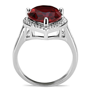 3W1438 Rhodium Brass Ring with Synthetic in Siam