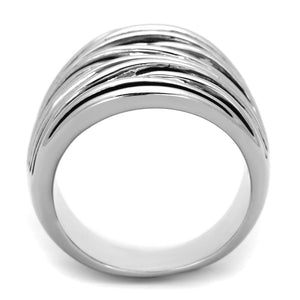 3W596 Rhodium Brass Ring with Epoxy in Jet
