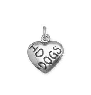 I Love DOGS Charm - Joyeria Lady
