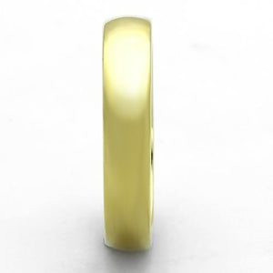 TK1375G IP Gold(Ion Plating) Stainless Steel Ring with No Stone in No Stone