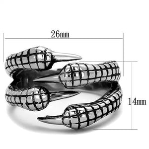 TK1881 High polished (no plating) Stainless Steel Ring with No Stone in No Stone