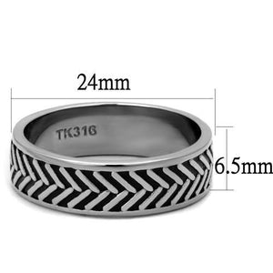 TK2899 High polished (no plating) Stainless Steel Ring with No Stone in No Stone