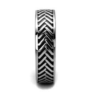 TK2899 High polished (no plating) Stainless Steel Ring with No Stone in No Stone