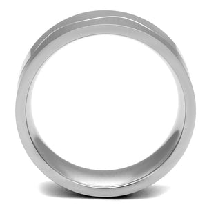 TK2918 High polished (no plating) Stainless Steel Ring with No Stone in No Stone
