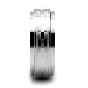 TK2942 High polished (no plating) Stainless Steel Ring with No Stone in No Stone