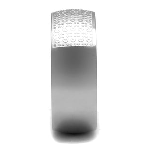 TK2945 High polished (no plating) Stainless Steel Ring with No Stone in No Stone