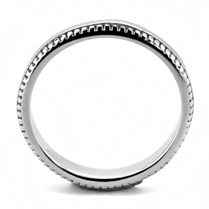TK3503 - High polished (no plating) Stainless Steel Ring with No Stone