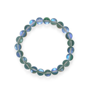 Mermaid At Heart! Grey Iridescent Stretch Bracelet - Joyeria Lady