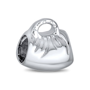 Clutch Purse Pocketbook Handbag Charm Bead 925 Sterling Silver