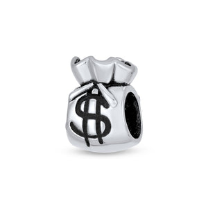 Clutch Purse Pocketbook Money Bag Charm Bead 925 Sterling Silver