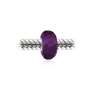 Murano Solid Glass Sterling Silver Bead Charm Spacer More Colors