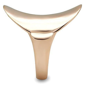 GL207 IP Rose Gold(Ion Plating) Brass Ring with No Stone in No Stone