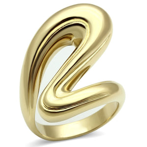 GL290 IP Gold(Ion Plating) Brass Ring with No Stone in No Stone - Joyeria Lady