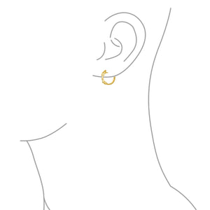 Equestrian Equine Horse Gift Cowgirl Snaffle Horsebit Hoop Earrings