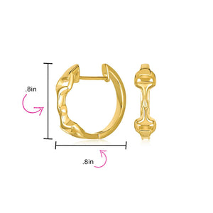 Equestrian Equine Horse Gift Cowgirl Snaffle Horsebit Hoop Earrings