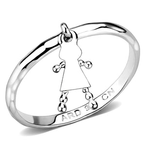 LOS327 - Silver 925 Sterling Silver Ring with No Stone - Joyeria Lady