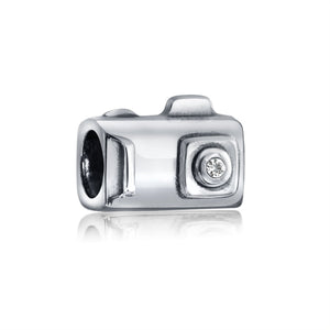 Digital Camera Photography Photo Charm Bead 925 Sterling Silver - Joyeria Lady