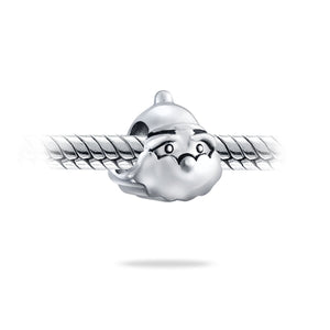 Holiday Santa Claus Christmas Winter bead Charm 925 Sterling Silver
