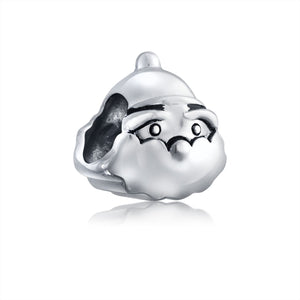 Holiday Santa Claus Christmas Winter bead Charm 925 Sterling Silver - Joyeria Lady