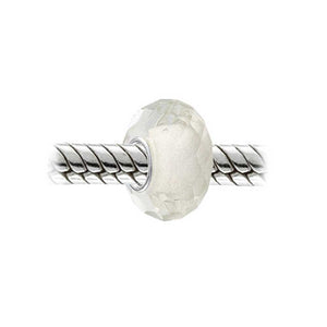 Murano Solid Glass Sterling Silver Bead Charm Spacer More Colors