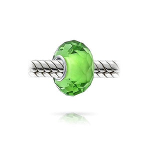 Murano Solid Glass Sterling Silver Bead Charm Spacer More Colors