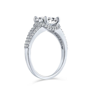 3CT Square Cushion Cut AAA CZ Engagement Ring 925 Sterling Silver