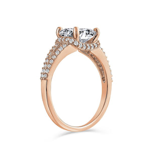 3CT Square Cushion Cut AAA CZ Engagement Ring 925 Sterling Silver