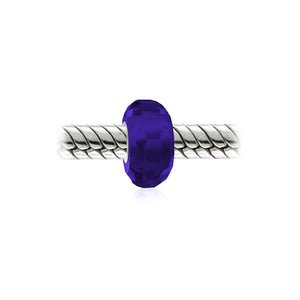 Murano Solid Glass Sterling Silver Bead Charm Spacer More Colors