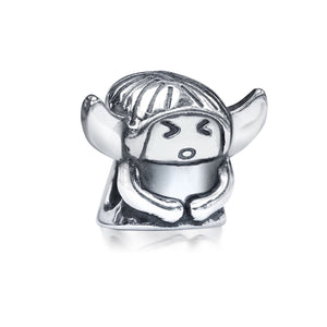 Guardian Angel Inspirational Bead Charm 925 Sterling Silver
