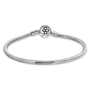 Ayllu Snake Chain European Bracelet For Charms Barrel Clasp 6-9 Inch