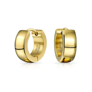 Hoop Earrings Silver Rose Gold Tone Plated Stainless Steel - Joyeria Lady