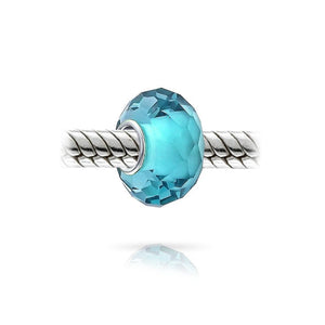 Murano Solid Glass Sterling Silver Bead Charm Spacer More Colors