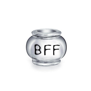 Inspirational Message Barrel Charm Bead 925 Sterling Silver