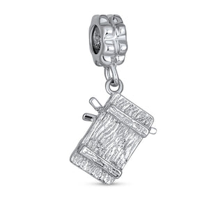 Japanese Sushi Chopsticks Chef Food Dangle Charm Bead Sterling Silver