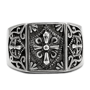 TK127 High polished (no plating) Stainless Steel Ring with No Stone in No Stone