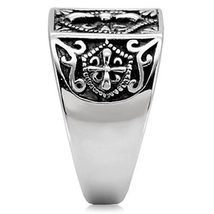 TK127 High polished (no plating) Stainless Steel Ring with No Stone in No Stone