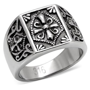 TK127 High polished (no plating) Stainless Steel Ring with No Stone in No Stone - Joyeria Lady