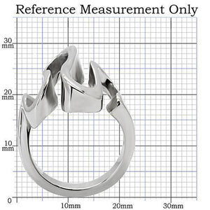 TK152 - High polished (no plating) Stainless Steel Ring with No Stone
