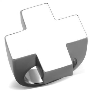 TK1827 - High polished (no plating) Stainless Steel Ring with No Stone - Joyeria Lady