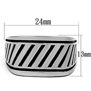 TK380 High polished (no plating) Stainless Steel Ring with No Stone in No Stone