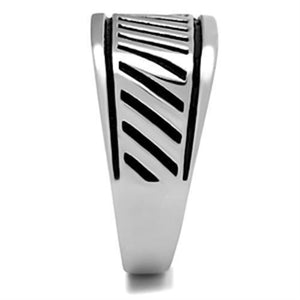 TK380 High polished (no plating) Stainless Steel Ring with No Stone in No Stone
