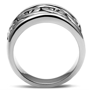 TK381 High polished (no plating) Stainless Steel Ring with No Stone in No Stone