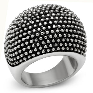 TK519 - High polished (no plating) Stainless Steel Ring with No Stone - Joyeria Lady
