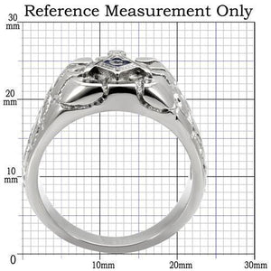 TK8X039 High polished (no plating) Stainless Steel Ring with No Stone in No Stone